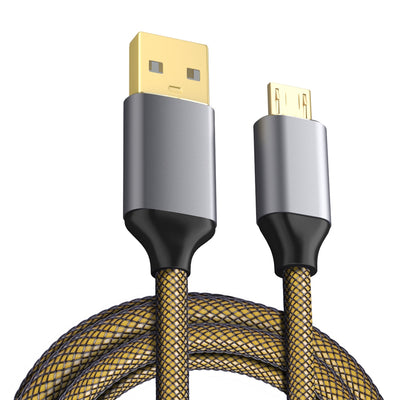 USB 2.0 Micro USB Cable Android Charger 24K Gold Plated Braided 2.4A Fast Sync and Charging Cord - goldylify.com