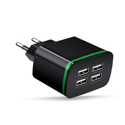 Cwxuan 5V 4A LED Glowing 4-Port USB Charger Adapter - goldylify.com