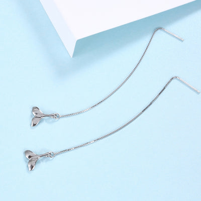 S925 Sterling Silver Fishtail Earrings - goldylify.com