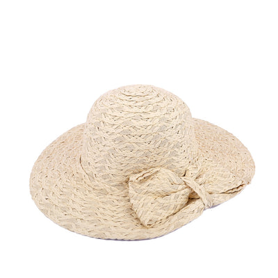 SALYBABY Summer Cute Straw Bow-Knot Sun Protection Hat - goldylify.com