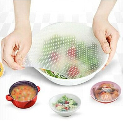 Universal Food Grade Silicone Wrap Reusable Sealing Fresh Cover - goldylify.com