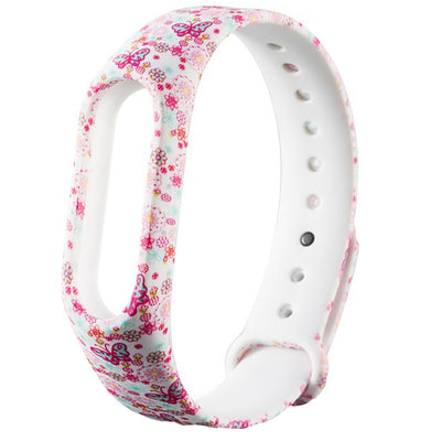 for Xiaomi Mi Band 2 Printed Pattern Bracelet TPU Strap - goldylify.com