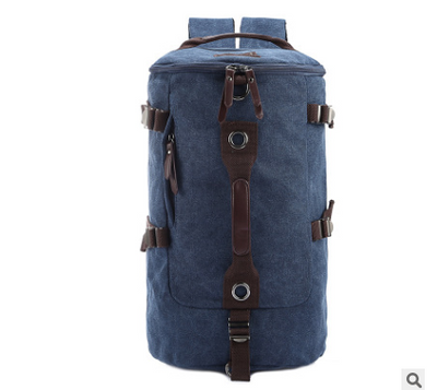 Hot Canvas Backpack Travel Climbing Men's Bag Portable Multi-function Drum Student Computer Bag - goldylify.com