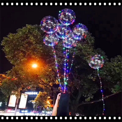 Powered By Button Batteries Led Balloon Air Balloon String Lights Round Bubble Helium Balloons Kids Toy Wedding Party - goldylify.com