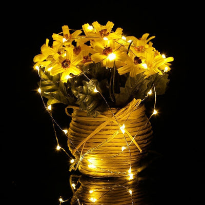OMTO LED String Fairy Lights 2M 20 Leds CR2032 Button Battery Operated LED Light - goldylify.com