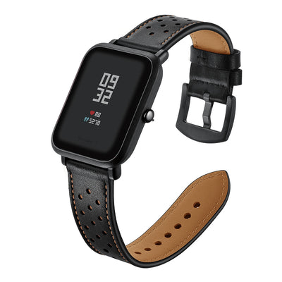 Genuine Leather Watch Strap 20mm for Xiaomi Huami Amazfit Youth Bit - goldylify.com