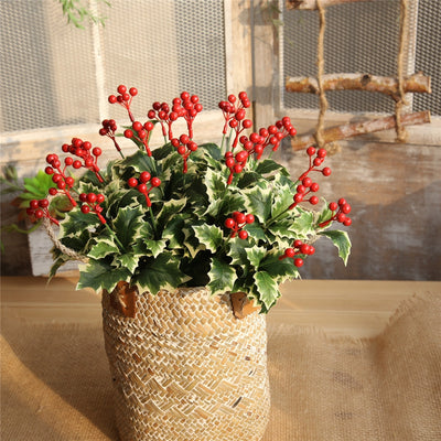 Christmas Red Berries Artificial Flower Home Party Wedding Decorations - goldylify.com