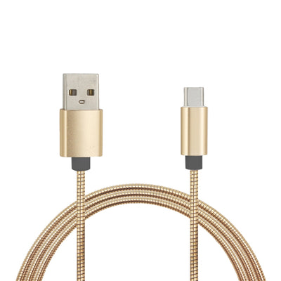 Mini Smile Quick Charge Stainless Steel Spring Type-C Usb 3.1 To Usb Charging Cable with High-Speed Data Transmission - goldylify.com