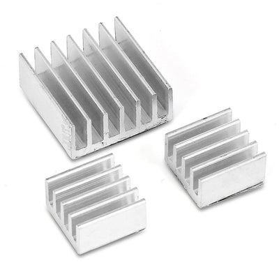 3pcs Aluminum Heatsink Radiator Cooler Cooling Kit for Raspberry Pi - goldylify.com