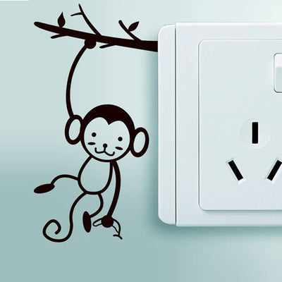 Monkey Wall Sticker For Switch Decoration Vinyl Home Decal - goldylify.com