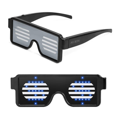 LED Glasses Grow Party Favor Super Cool Light Up Glasses with Display Pattern - goldylify.com