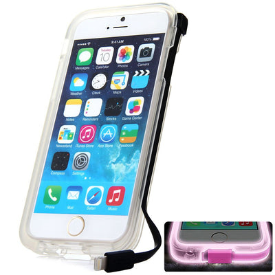 Plastic and TPU Material High Speed USB Charger Cable Back Case for iPhone 6 - 4.7 inches - goldylify.com