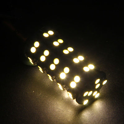 Sencart 1157 P21/5W Ba15d 5W 68 x SMD-3528 220Lm Warm White Car Fog Lamp Bulb - goldylify.com