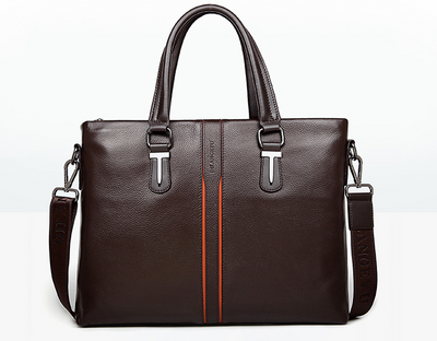 2020 leather bag leather handbag business men cross large capacity single shoulder bag handbag briefcase - goldylify.com