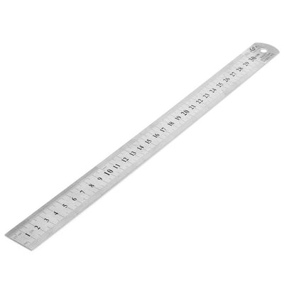 Stainless Steel Straight Ruler 30CM Staionary Home Handtool for Drawing Charting Painting - goldylify.com