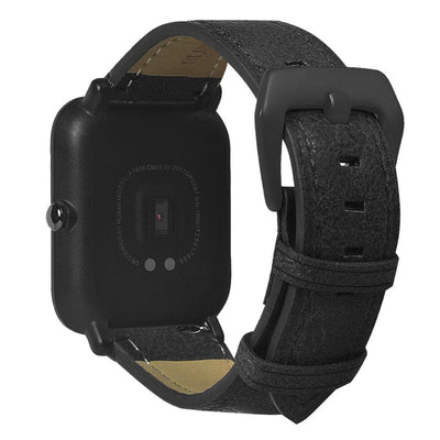 20mm Genuine Leather Band for Xiaomi Huami Amazfit Bip Youth Smart Watch - goldylify.com