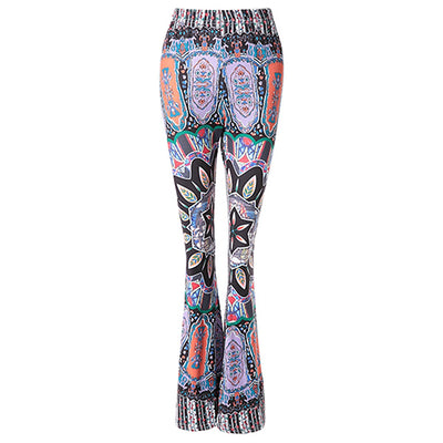 Stylish High-Waisted Printed Boot Cut Women's Exumas Pants - goldylify.com