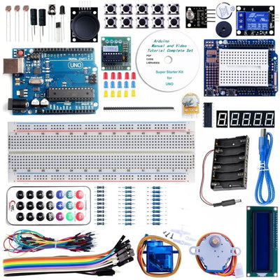 UNO R3 Project Advanced Starter Kit with Tutorial for Arduino - goldylify.com