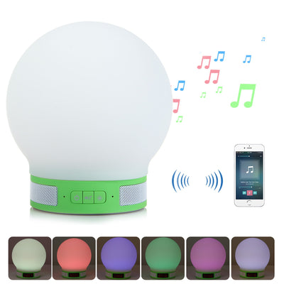 BQ - 626 Magic Smart Lamp Wireless Bluetooth V4.0 Stereo Sound Box Speaker with APP Control 3.5mm AUX Audio Port Support TF Card Hands Free Tap Vibrating Control - goldylify.com
