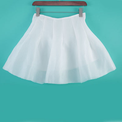 Fashionable Hollow Out A-Line Short Design Women's Mini Skirt - goldylify.com