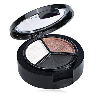 Cosmetic Makeup Neutral 3 Warm Color Eye Shadow with Mirror Brush - goldylify.com