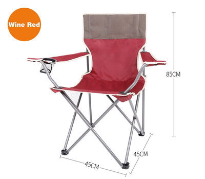 Hewolf Camping Chairs Portable Foldable Fishing Chairs Oxford Fabric Camping Equipment Leisure Chairs Outdoor Beach Picnic Tools - goldylify.com