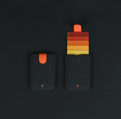 Cascading pull card package colorful gradient ultra-thin wallet simple smart multi-card portable business card package - goldylify.com