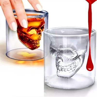 Magic Transparent Glass Skull Mugs Coffee Cups - goldylify.com