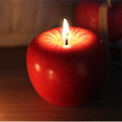 6cm Christmas Apple Candle For Christmas Decorations - goldylify.com