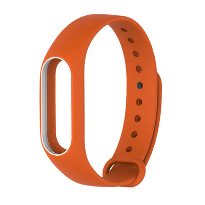 Double Colorful Silicone Wrist Strap Bracelet Replacement Watchband for Original Xiaomi Mi Band 2 Wristbands - goldylify.com
