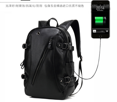Split the wolf 2020 new backpack Korean version of men's shoulder pack one, USB wholesale 6021 spot - goldylify.com