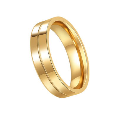 Men's Steel Lovers Gold-Plated Rings 01191 Personality Gifts Jewelry - goldylify.com