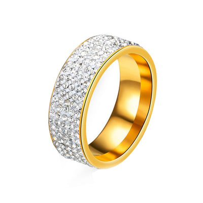 Women's Steel Couples Gold-Plated Rings 0120 Personalized Gifts Jewelry - goldylify.com