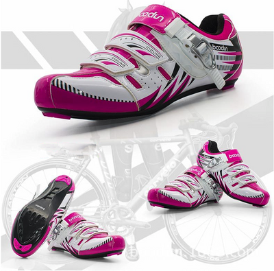 Cycling shoes ladies breathable non-slip bicycle road mountain shoes bicycle self-locking shoes - goldylify.com