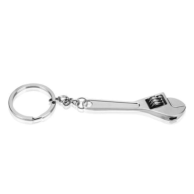 Useful Zinc Alloy Changeable Spanner Keychain Fashion Wrench Silver Key Ring Creative Keyfob Tools - goldylify.com