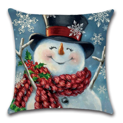 Merry Christmas Pillow Cover Sofa Cushion Cover Pillowcase Decorative Pillows