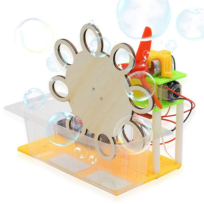 DIY Electric Bubble Machine Children Science Education Toy - goldylify.com