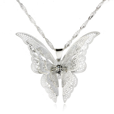 Fashion Lovely Butterfly Pendant Necklace Wing - goldylify.com