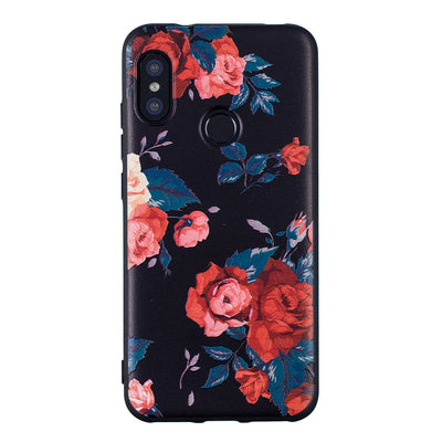 TPU Relief Case for Xiaomi Mi A2 Lite Safflower Pattern - goldylify.com