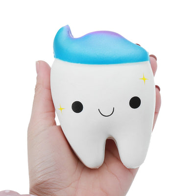 Jumbo Squishy Stretch Kawaii Teeth Bread Slow Rising Kids Toy - goldylify.com