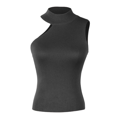 Summer Women's Off-The-Shoulder Slim Knit Vest - goldylify.com
