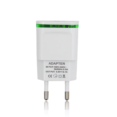 Dual USB Fast Charger 5V 2.1A / 1.0A Compatible with Smartphone / Digital Camera / PSP / GPS - goldylify.com