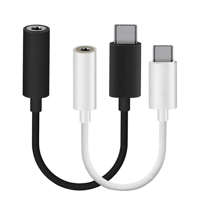 Minismile 2PCS USB 3.1 Type-C to 3.5mm Stereo Audio Headphone Jack Adapter Cable - goldylify.com
