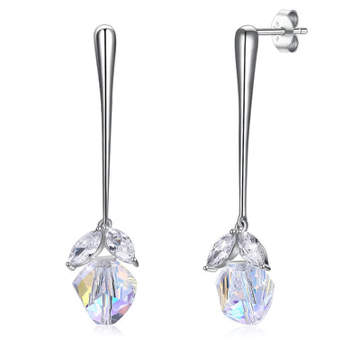 Irregular Crystal S925 Sterling Silver Earrings - goldylify.com