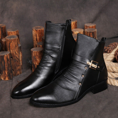 Lining Ankle Leather Boots Retro Shoes For Men - goldylify.com
