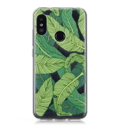 TPU Case for Xiaomi Mi A2 Lite Banana Leaf Pattern - goldylify.com