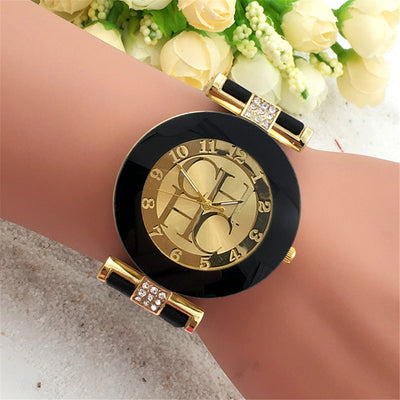 Fashion Preaty Casual Quartz Watch Women Crystal Silicone Watches Dress Watch - goldylify.com