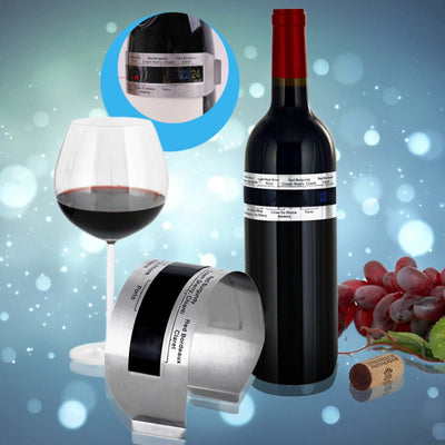 Hoard Stainless Steel Wine Bracelet Thermometer 4-26 Centigrade Degree Red Wine Temperature Sensor - goldylify.com