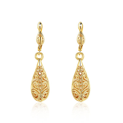 Eco-Friendly Gold Drop Earrings