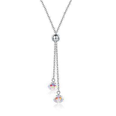 S925 Sterling Silver Round Bead Pendant Sterling Silver Necklace - goldylify.com